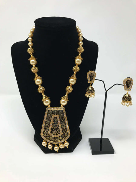 Indian Jewelry Set - American Diamond Neck Fitting Set
