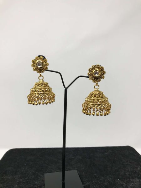 Long Antique Gold Necklace Set