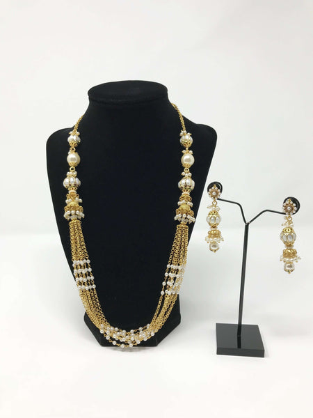 Black Polish Pearl Jewelry Set