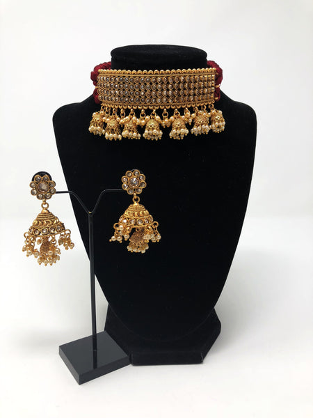 Indian Long Set Antique Gold